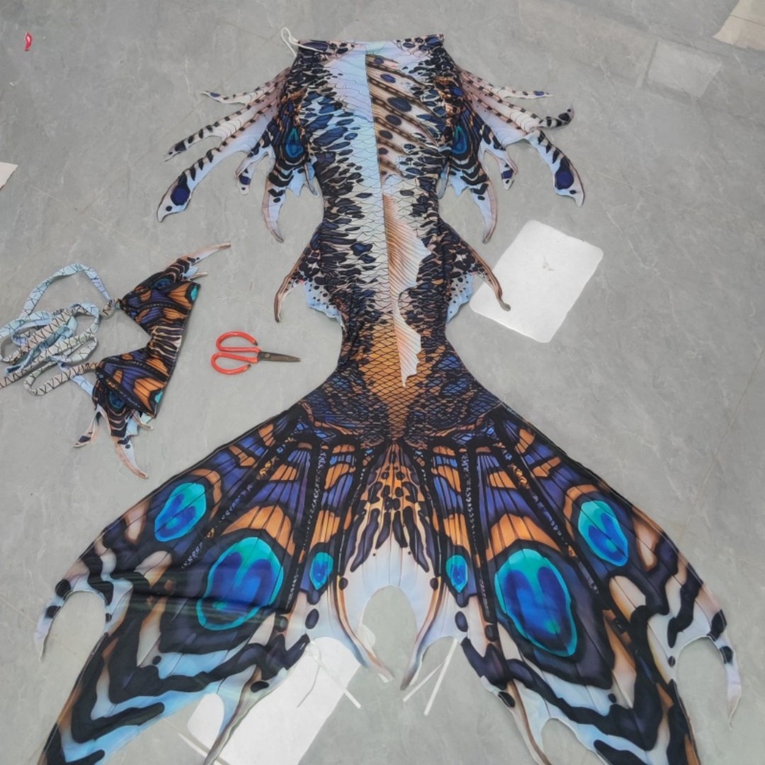 Aquarium & Marine Museum - New Original Multi-Color Mermaid Tail Swimsuit,