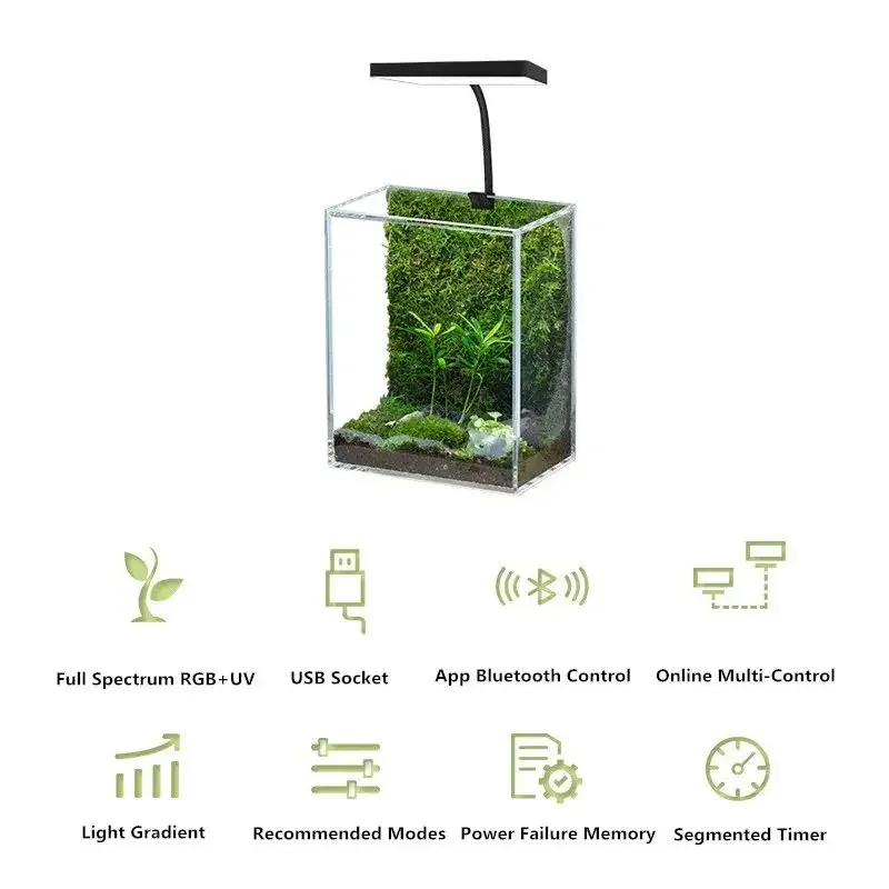 WEEK AQUA Mag Pro USB Nano Aqu - Marine Aquarium Led Lights 评论和价格