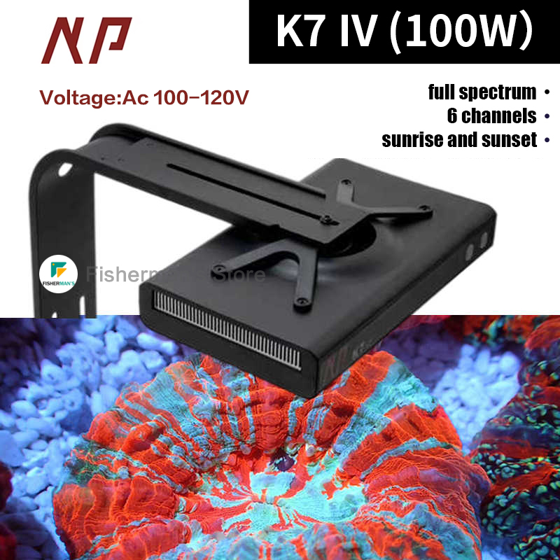 Noo-Psyche K7 PRO  IV 100W Cor - Marine Aquarium Led Lights 评论和价格
