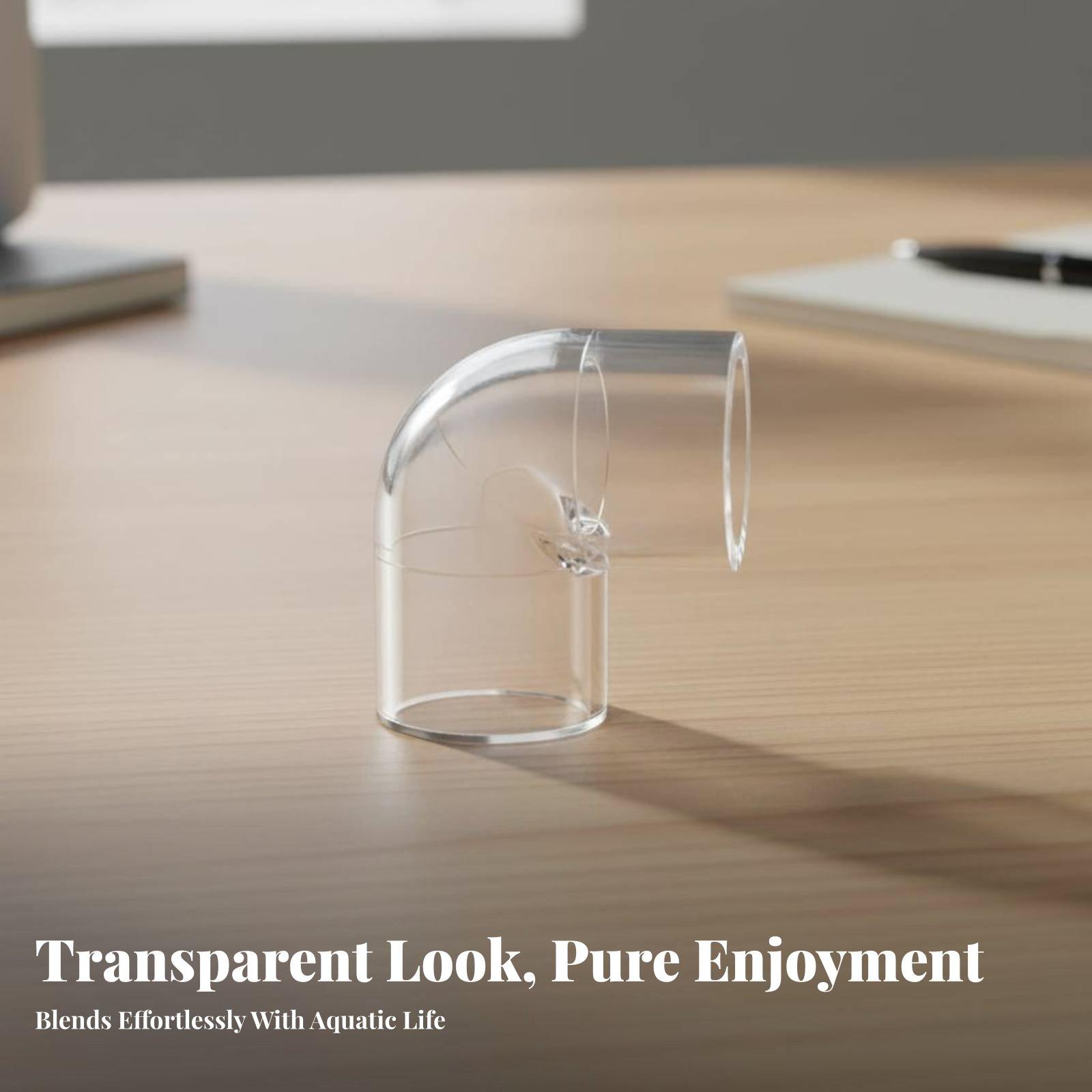 Transparent Aquarium Elbow Pip - Aquarium & Marine Museum 评论和价格